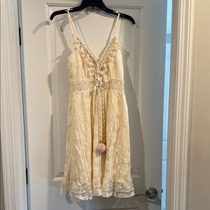 Cupshe Cream Lace Dress